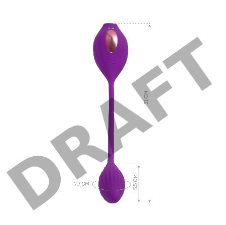 Вакуумный стимулятор клитора JOS Ginny, силикон, фиолетовый, 31 см