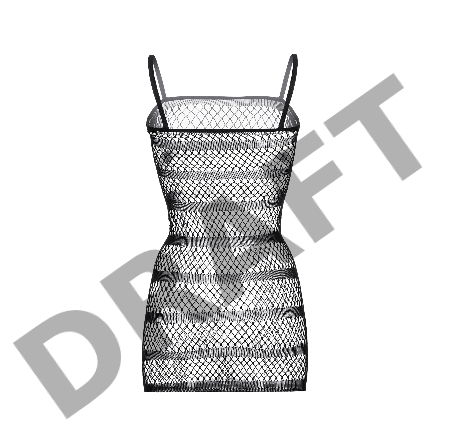 Платье-сетка Candy Girl Precious с полосками, черное, OS