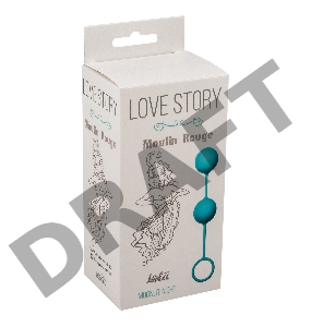 Голубые вагинальные шарики Love Story Moulin Rouge