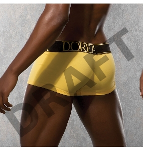 Желтые боксеры с надписью DOREANSE M
