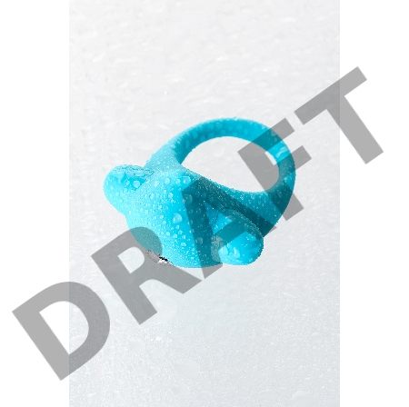 Эрекционное кольцо на пенис TOYFA A-Toys, силикон, голубой, Ø 5,4 см