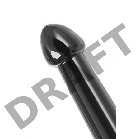 Нереалистичный фаллоимитатор Jelly Dildo L Toyfa Basic, TPE, черный, 20 см