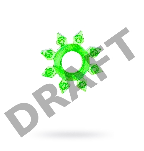 Эрекционное кольцо на пенис TOYFA, TPE, зеленый