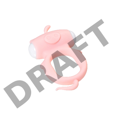 Виброкольцо на пенис A-Toys by TOYFA Kear, силикон, розовое, Ø 2 см