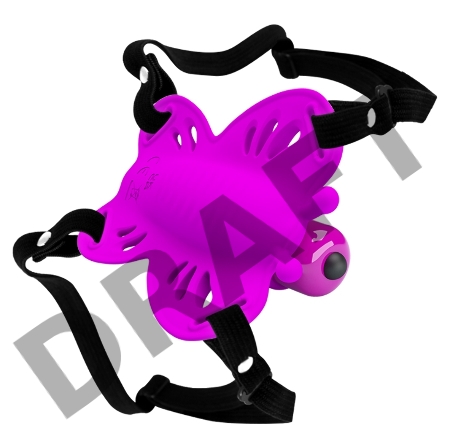 Стимулятор клитора - бабочка на ремешках Sloane