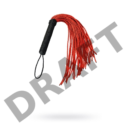 Флоггер TOYFA Theatre из веревки, красный