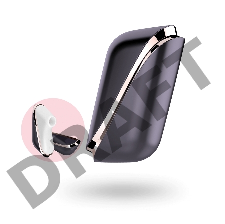 Вакуум-волновой бесконтактный стимулятор клитора Satisfyer Pro Traveler, силикон, черный, 9,5 см.