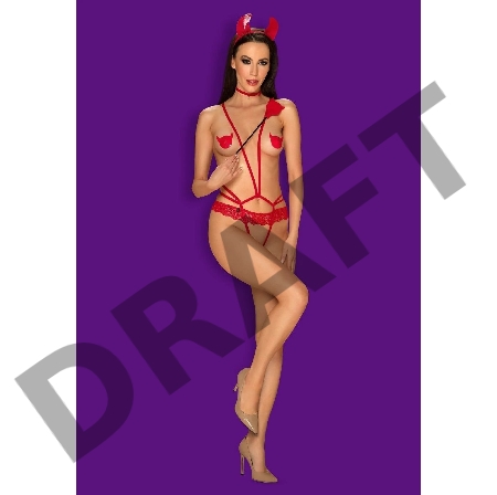 Тедди Evilia, цвет красный 