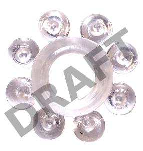 Прозрачное эрекционное кольцо Rings Bubbles