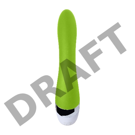 Вибратор Mystim Sassy Simon силиконовый, зеленый, 27 см