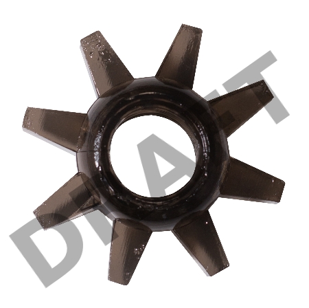 Чёрное эрекционное кольцо Rings Cogweel