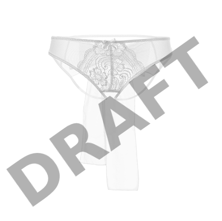 Эротические трусики с бантом Erolanta Mia, белый (42-44)