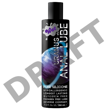 Силиконовый анальный лубрикант WET Uranus 266 ml