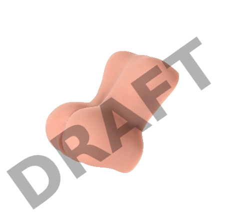 Мастурбатор реалистичный KOKOS Adarashi 1 c двойным слоем, TPR, бежевый, 20 см