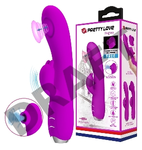 Вибромассажер с пульсирующей головкой и клиторальным отростком Baile Pretty Love Regina