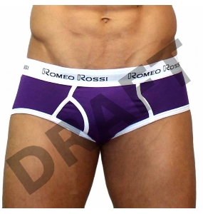 Трусы мужские брифы фиолетовые, XXL