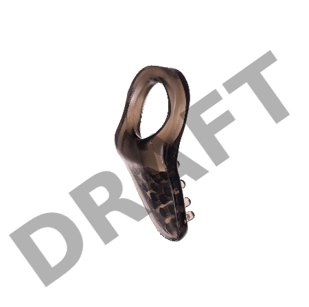 Эрекционное кольцо на пенис TOYFA XLover, Термопластичный эластомер (TPE), черный, 4 см