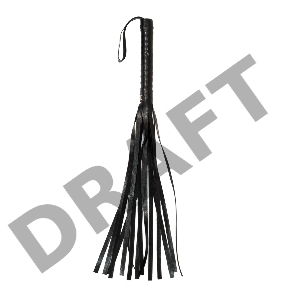 Черная плеть Rebel - 49 см.