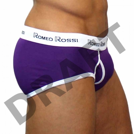 Трусы мужские брифы фиолетовые, XXL