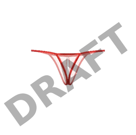 Стринги открытые со стразами SoftLine Collection, красный, S/L