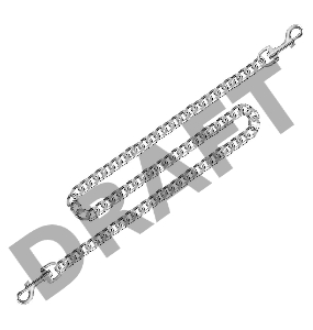 Цепной переходник с карабинами 800 мм