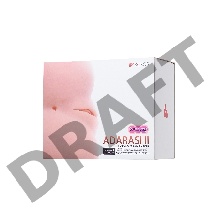 Мастурбатор реалистичный KOKOS Adarashi 1 c двойным слоем, TPR, бежевый, 20 см