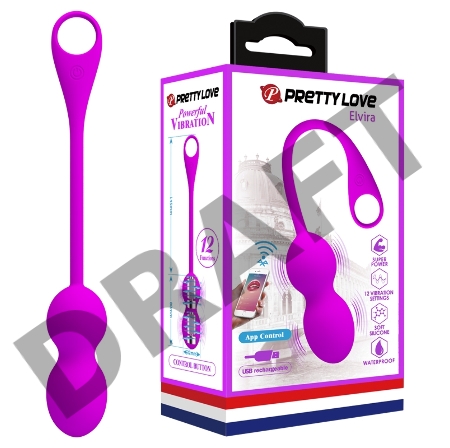 Вагинальные Виброшарики с управлением через App Baile Pretty Love Elvira