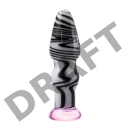 Анальная втулка Sexus Glass, стекло, белый, 12,5 см, Ø 3,5 см