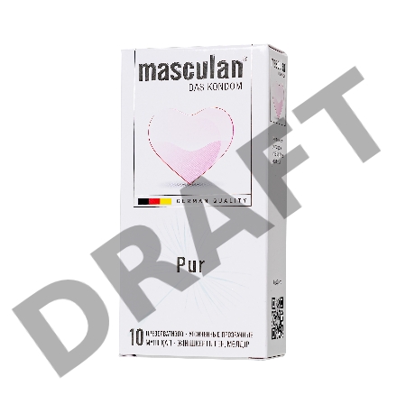 Презервативы masculan  Pur № 10 утонченные, 18,5 см, 5.3 см, 10 шт.