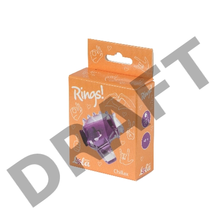 Фиолетовая насадка на палец Rings Chillax