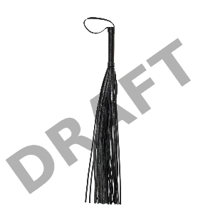 Черная плеть Party Hard Risque - 63,5 см.