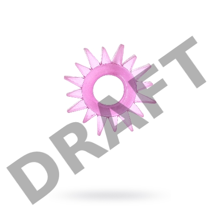 Эрекционное кольцо TOYFA, TPE, розовый