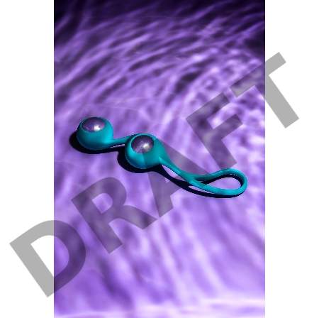 Вагинальные шарики L'EROINA by TOYFA Futa, силикон, голубой, 11 см