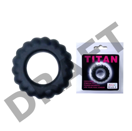 Эрекционное кольцо TITAN с крупными ребрышками