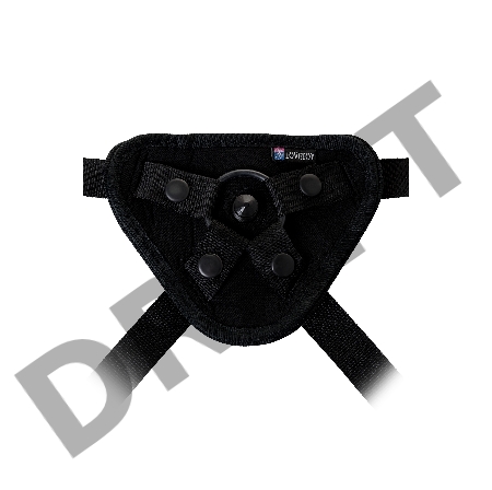 Страпон на креплении LoveToy Uni strap 8 Black belt champion c 2 насадками, телесный