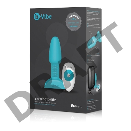 Бирюзовая анальная пробка с римминг-эффектом RIMMING PETITE - 12,4 см.