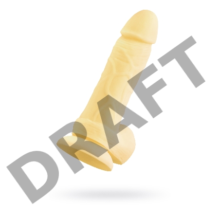 Фаллоимитатор Beyond by Toyfa, James, силикон, желтый, 20 см