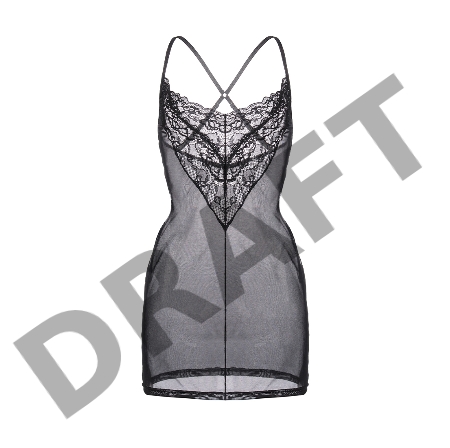 Комбинация Erolanta Lizaveta с бретелями крест-накрест, черный (42-44)