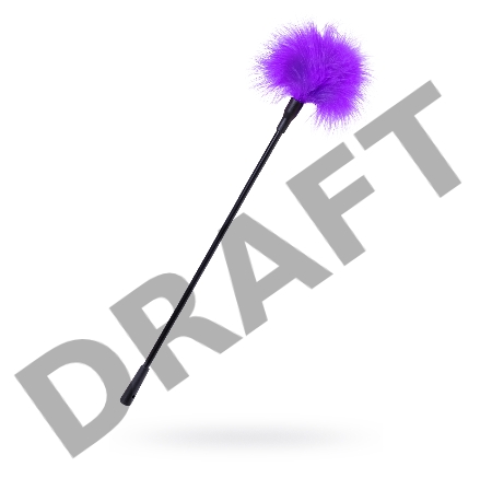 Щекоталка TOYFA Theatre, пластик, перо, фиолетовая