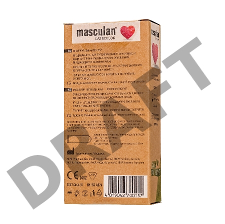 Презервативы masculan  ORGANIC № 10 утонченные, 18,5 см, 5.3 см, 10 шт.