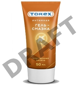 Смазка на водной основе TOREX Чувственная ваниль - 50 мл.