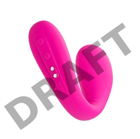 Многофункциональный стимулятор для пар LOVENSE Quake (Dolce), силикон, розовый, 20 см