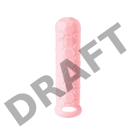 Розовый фаллоудлинитель Homme Long - 15,5 см.