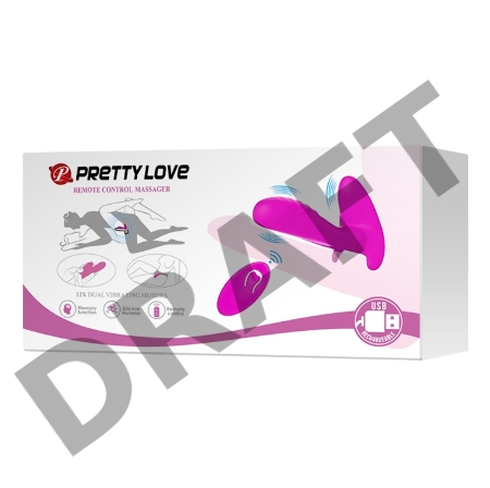 Лиловый мультифункциональный вибратор Remote Control Massager