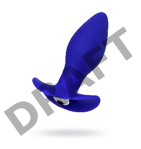 Анальная вибровтулка ToDo by Toyfa Fancy, силикон, синий, 10,7 см, Ø 3,5 см