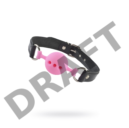 Кляп Sitabella, кожа, розовый