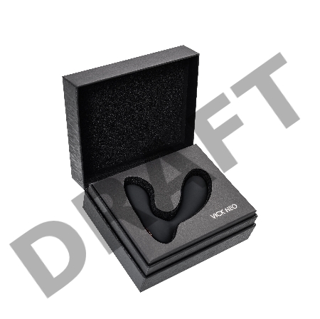 Стимулятор простаты Svakom Vick Neo, силикон, чёрный, 10 см