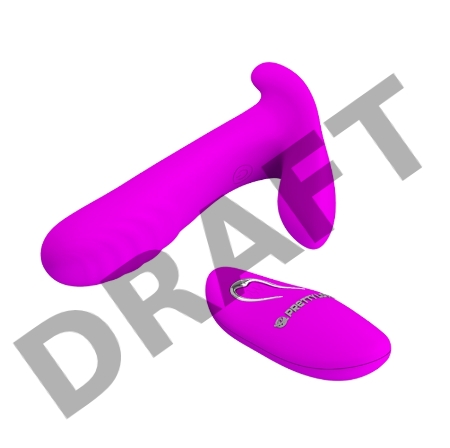 Лиловый мультифункциональный вибратор Remote Control Massager