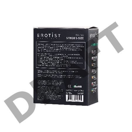 Анальная пробка Erotist Strob S - size, силикон, черная, 11,7 см