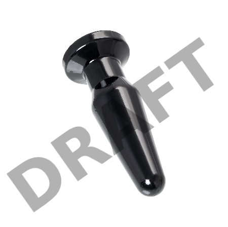 Анальная втулка TOYFA POPO Pleasure Gemini , TPE, черная, 12,4 см